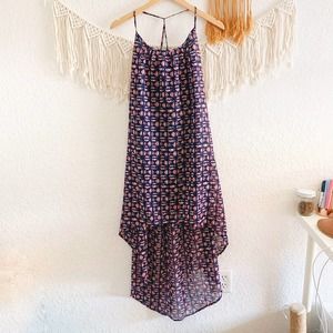 Truth Racerback Geometric High Low Dress